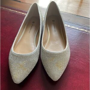 Rhinestones All Over Party Shoes Size 8.5 Feminine & Flat